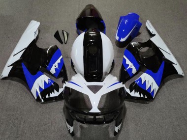 02-05 Blauer Hai Kawasaki ZX12R Motorrad Verkleidungen