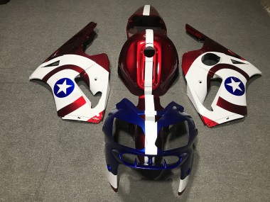 02-05 Captain America Kawasaki ZX12R Motorrad Verkleidungen