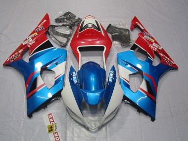 03-04 Blau & Rot Suzuki GSXR 1000 Motorrad Verkleidungen