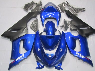 05-06 Blau & Schwarz Kawasaki ZX6R Motorrad Verkleidungen