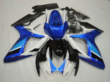 06-07 Blau & Weiß Suzuki GSXR 600-750 Motorrad Verkleidungen