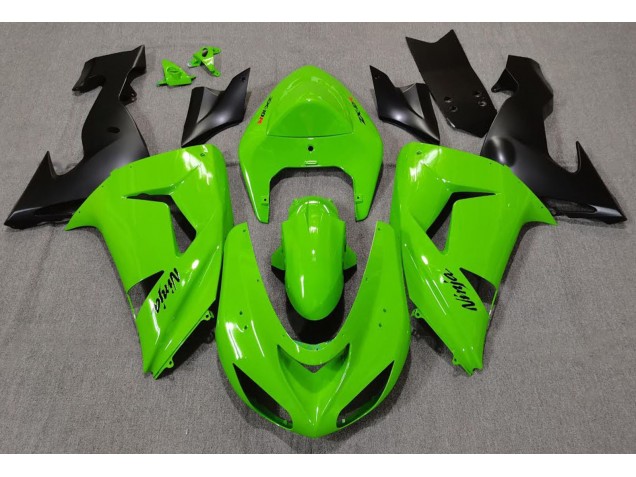 06-07 Grün Kawasaki ZX10R Motorrad Verkleidungen