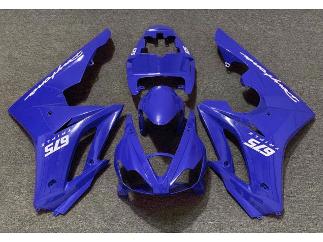 06-08 Glänzend Blau Triumph Daytona 675 Motorrad Verkleidungen