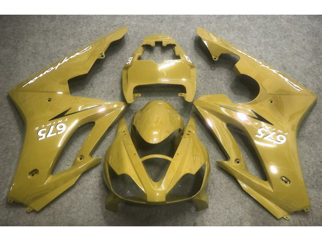 06-08 Gold Triumph Daytona 675 Motorrad Verkleidungen