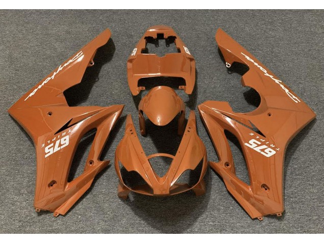 06-08 Orange Glänzend Triumph Daytona 675 Motorrad Verkleidungen