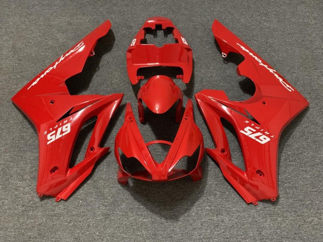 06-08 Rot Glänzend Triumph Daytona 675 Motorrad Verkleidungen