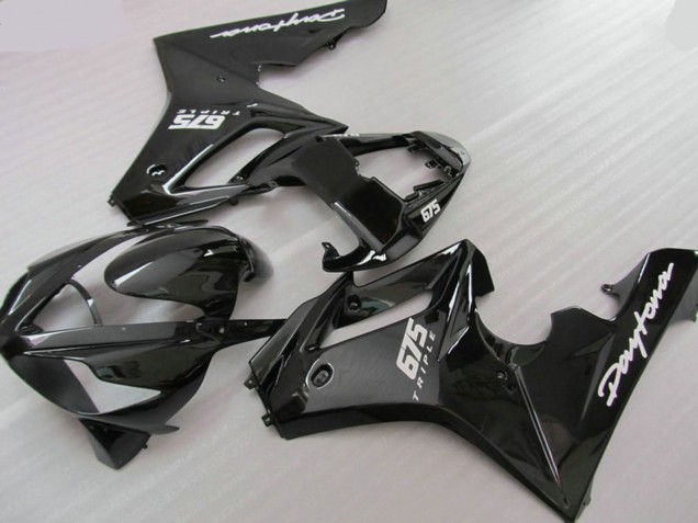 06-08 Schwarz Krieger Triumph Daytona 675 Motorrad Verkleidungen