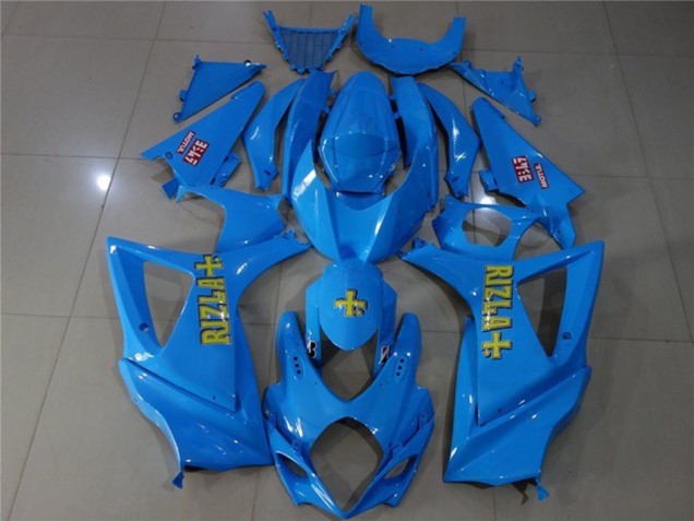 07-08 Blau Rizla Suzuki GSXR 1000 Motorrad Verkleidungen