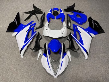 13-16 Glänzend Weiß & Blau Triumph Daytona 675 Motorrad Verkleidungen