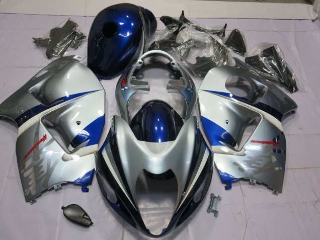 97-07 Blau & Silber Suzuki GSXR 1300 Motorrad Verkleidungen