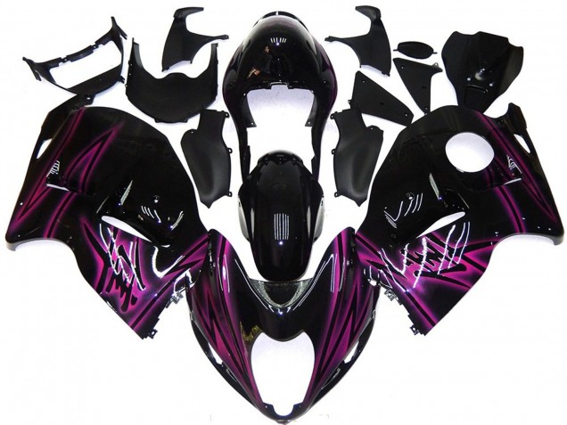 97-07 Custom Schwarz Gloss Mit Pink Suzuki GSXR 1300 Motorrad Verkleidungen