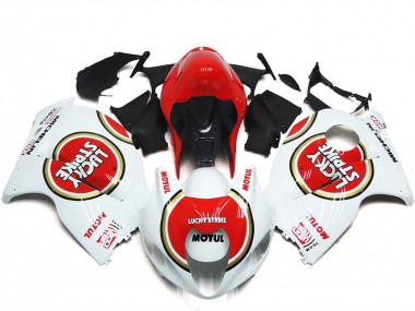 97-07 Rot Lucky Strike Stil Suzuki GSXR 1300 Motorrad Verkleidungen