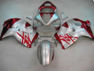 97-07 Silber & Rot Suzuki GSXR 1300 Motorrad Verkleidungen